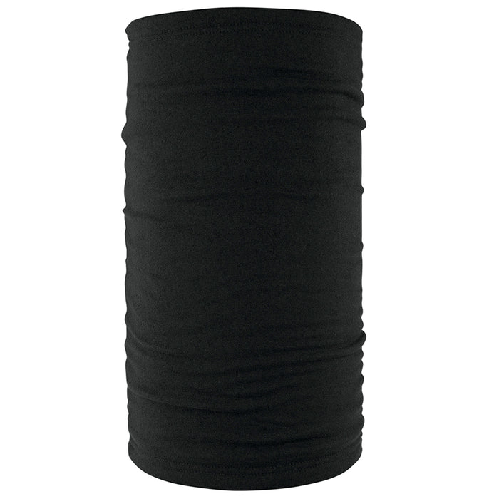 ZAN Headgear Fleece Lined Motley Tube_Black Gaiters & Masks Zan Headgear