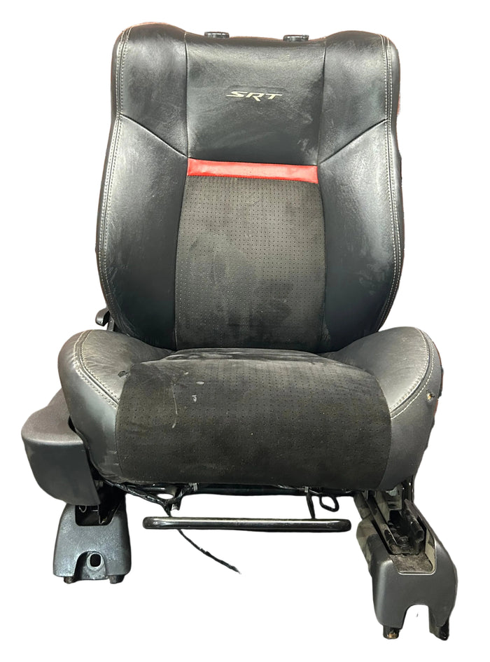 08-10 DODGE CHALLENGER SRT POWER HEATED SEAT FRONT PASSENGER RH BLACK LEATHER