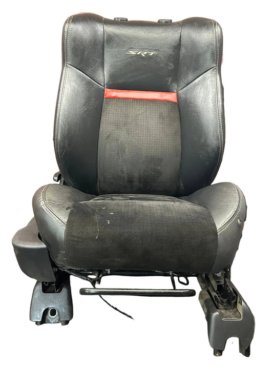 08-10 DODGE CHALLENGER SRT POWER HEATED SEAT FRONT PASSENGER RH BLACK LEATHER