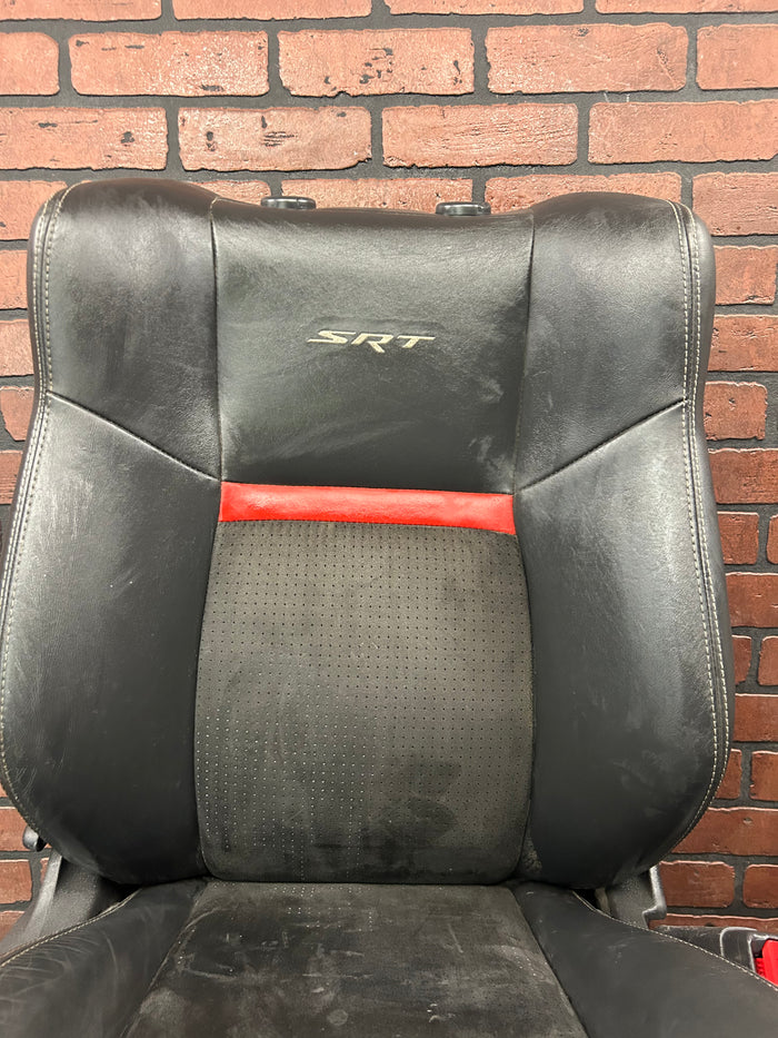 08-10 DODGE CHALLENGER SRT POWER HEATED SEAT FRONT PASSENGER RH BLACK LEATHER