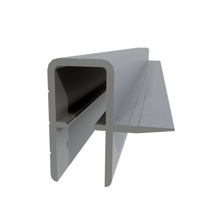 1/2" Aluminum Flush Lid Frame Extrusion, 10 Feet Length