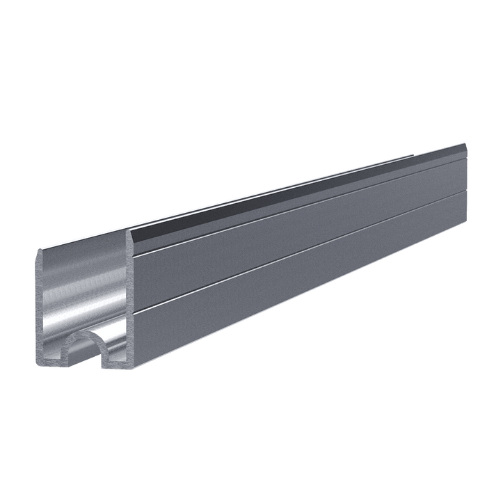 1/2-inch Aluminum Groove Extrusion, 10 Feet Length