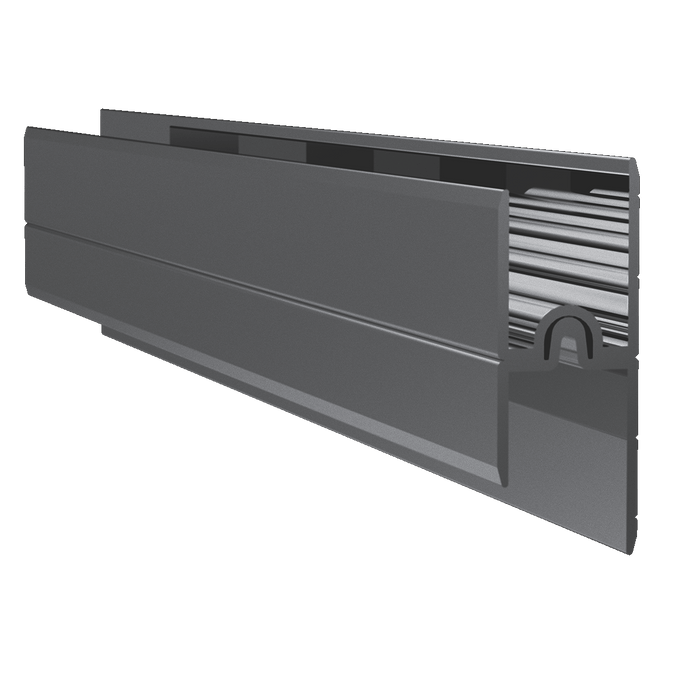 1/2-inch Aluminum Groove Extrusion, 10 Feet Length