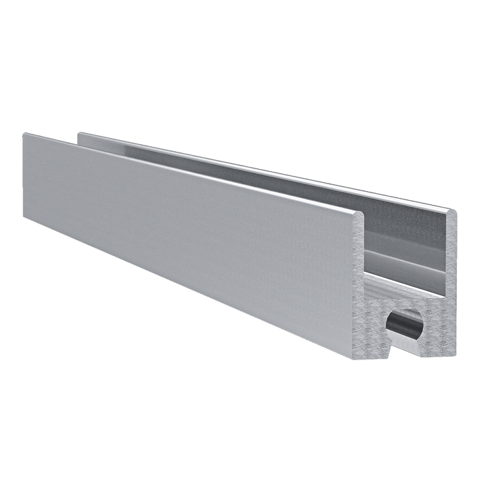 1/2-inch Aluminum Heavy Duty Groove Extrusion, 10 Feet Length