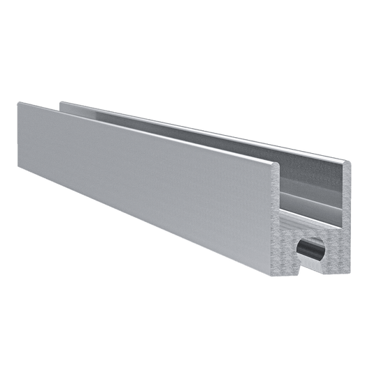 1/2-inch Aluminum Heavy Duty Groove Extrusion, 10 Feet Length