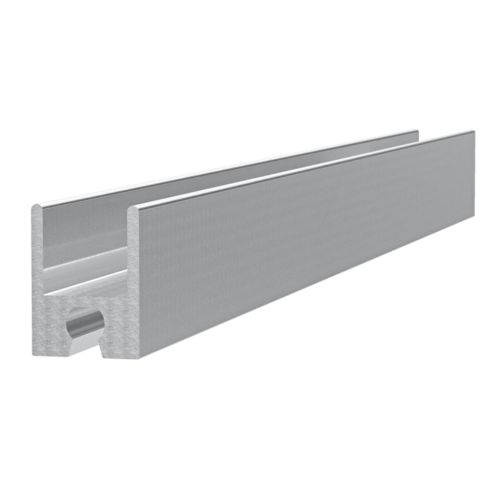 1/2-inch Aluminum Heavy Duty Groove Extrusion, 10 Feet Length
