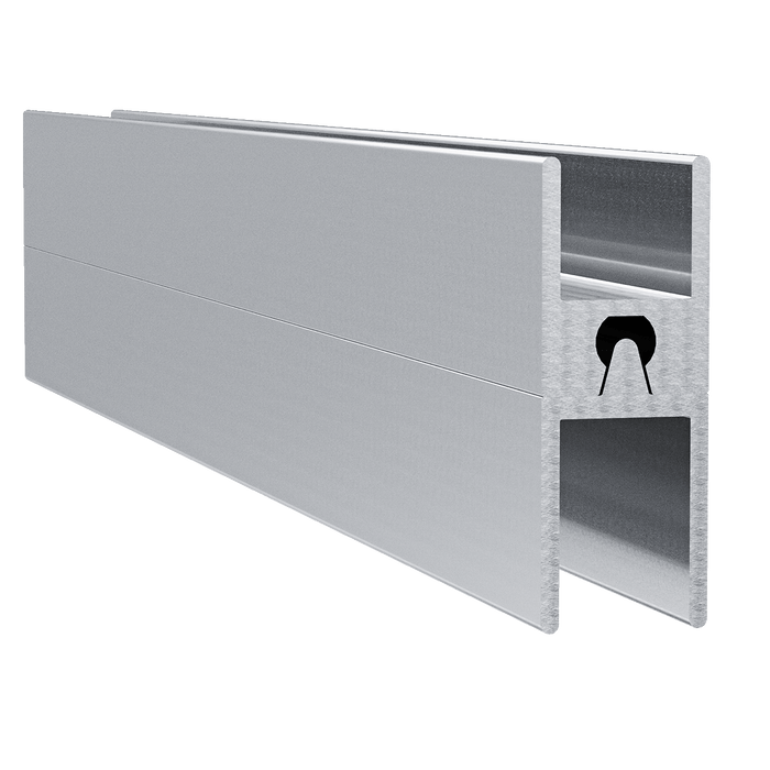 1/2-inch Aluminum Heavy Duty Tongue Extrusion, 10 Feet Length