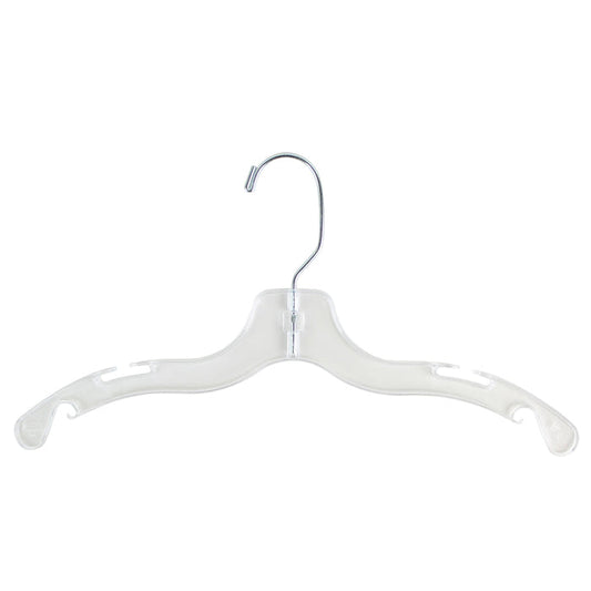 14" Clear Child Dress/Shirt Hangers (100/case)