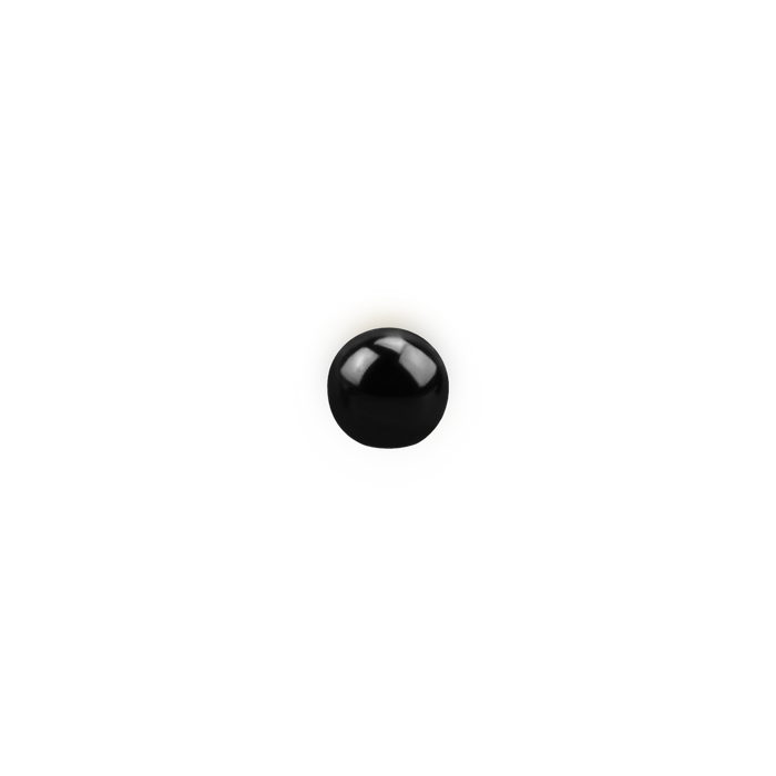 14g Black Anodized Surgical Steel Externally Threaded Ball 4mm / Surgical Steel / Black Externally Threaded