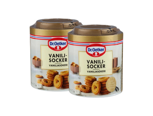 Dr. Oetker Vaniljsocker 2 x 160g – Swedish Vanilla Sugar Multipack with Bourbon Vanilla | Swedish Cravings