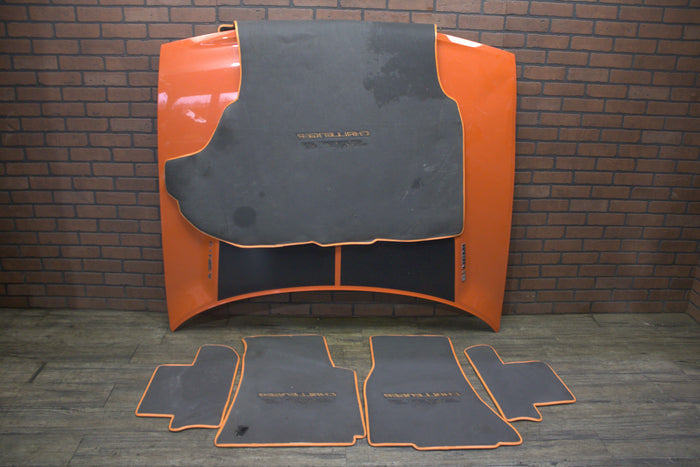 2008-2010 Dodge Challenger SRT8 Manual Orange Carpet Floor Mat Front Rear Set