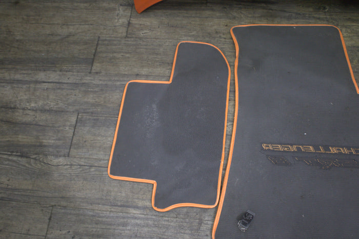 2008-2010 Dodge Challenger SRT8 Manual Orange Carpet Floor Mat Front Rear Set
