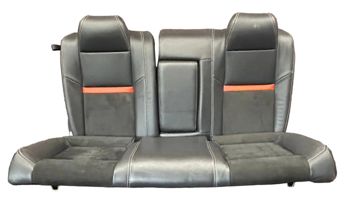 2008-2010 Dodge Challenger SRT8 Rear Interior Seat Assembly OEM Black Leather