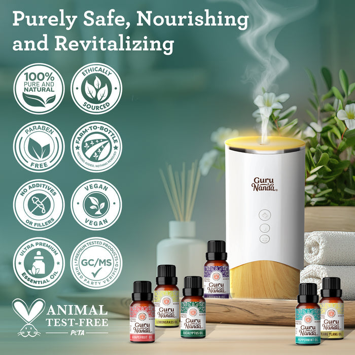 6 Essential Oils Single Notes Set, 10 ML