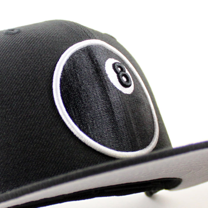 8 Ball New Era 59Fifty Fitted Hat (Black Gray Under Brim)