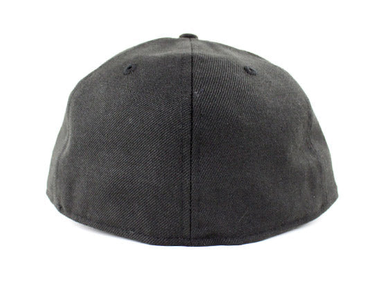 8 Ball New Era 59Fifty Fitted Hats (Black White Gray Under Brim)