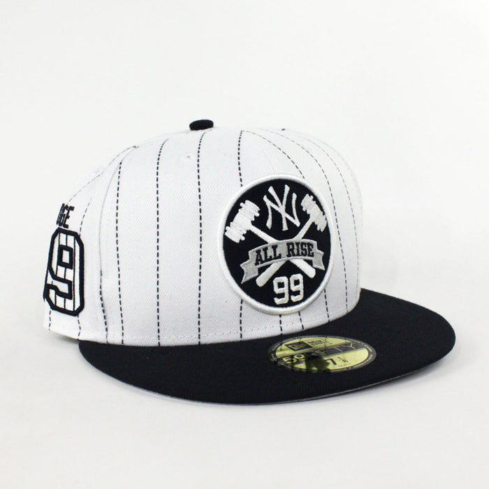 Aaron Judge 99 New York Yankees New Era 59Fifty Fitted Hats (Pin Gray Under Brim)