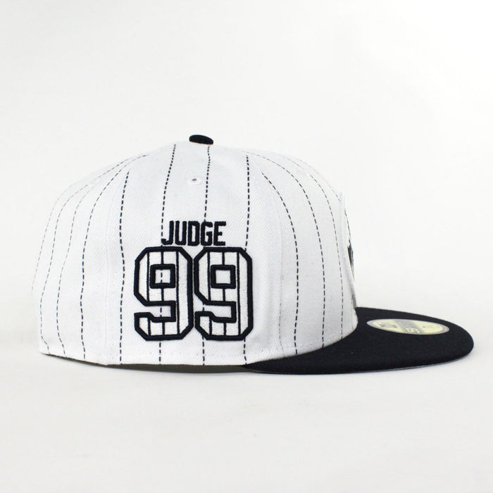 Aaron Judge 99 New York Yankees New Era 59Fifty Fitted Hats (Pin Gray Under Brim)