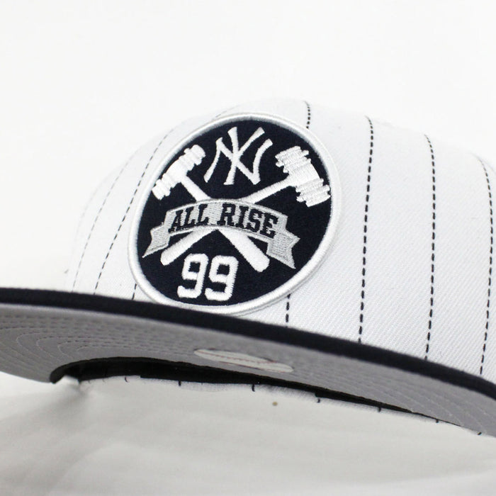 Aaron Judge 99 New York Yankees New Era 59Fifty Fitted Hats (Pin Gray Under Brim)