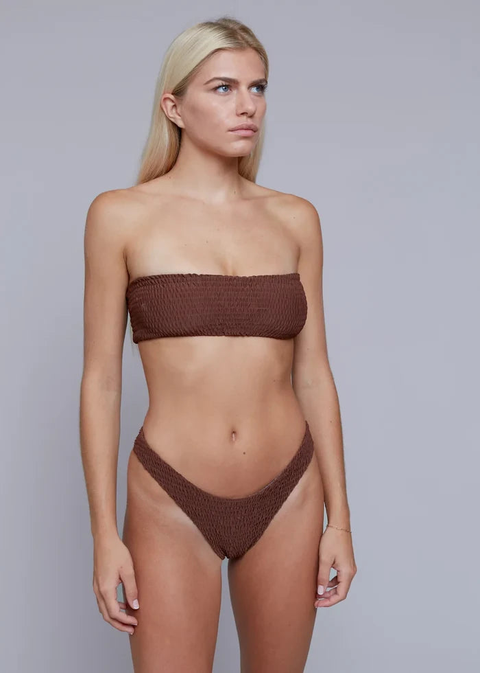 ACACIA Emerson Shirred Top (Rum)