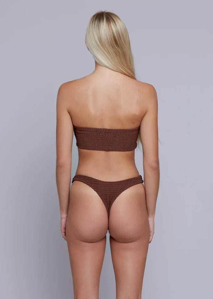ACACIA Emerson Shirred Top (Rum)
