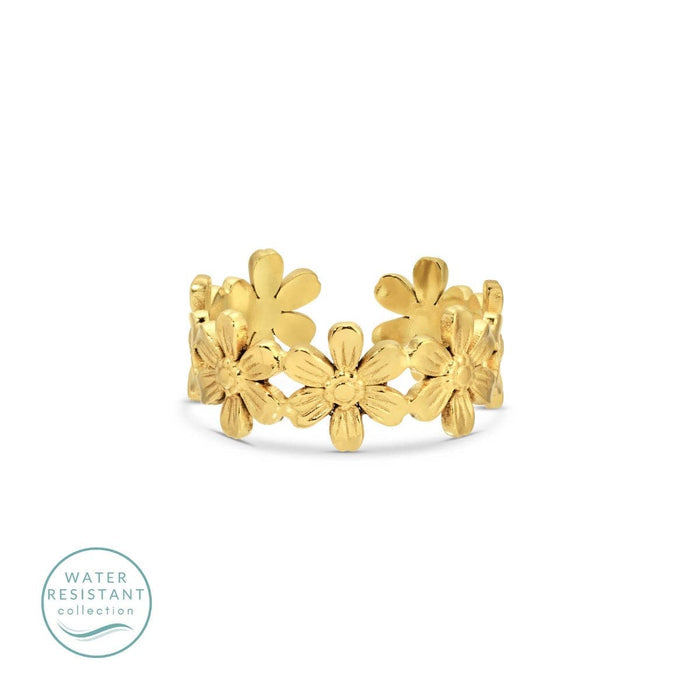Adjustable Ring-Water Resistant Flower