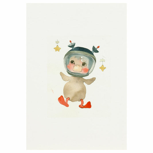 Artwork of gooseling in space