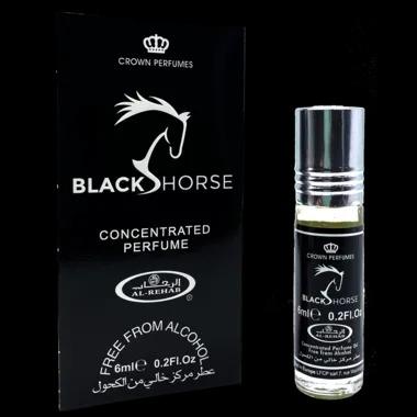 Al Rehab Black Horse – Men's Parfum Oil Roll-On 0.2 oz (6ml)