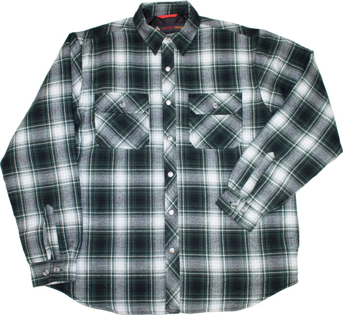 AmericaWare Men's Bevel Quilted Shirt Jac Jackets & Coats AmericaWare Moss 2XL Reg