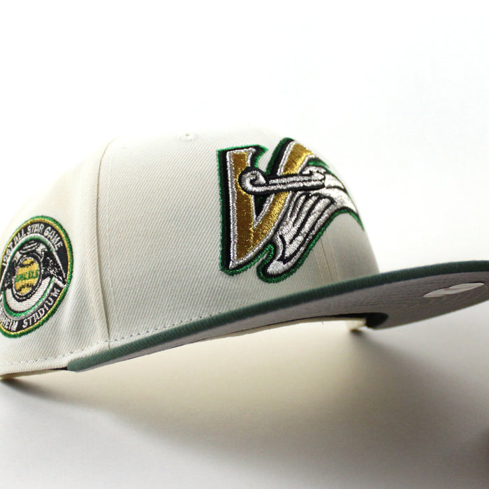 Anaheim Angels 1967 All Star Game New Era 59Fifty Fitted Hat (Chrome White Pine Green Gray Under Brim)