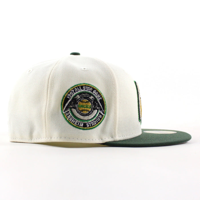 Anaheim Angels 1967 All Star Game New Era 59Fifty Fitted Hat (Chrome White Pine Green Gray Under Brim)