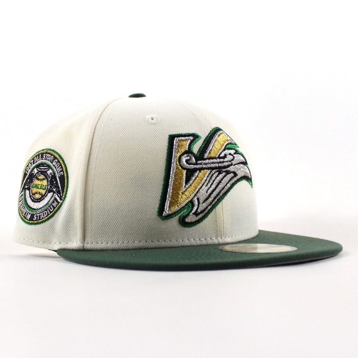Anaheim Angels 1967 All Star Game New Era 59Fifty Fitted Hat (Chrome White Pine Green Gray Under Brim)