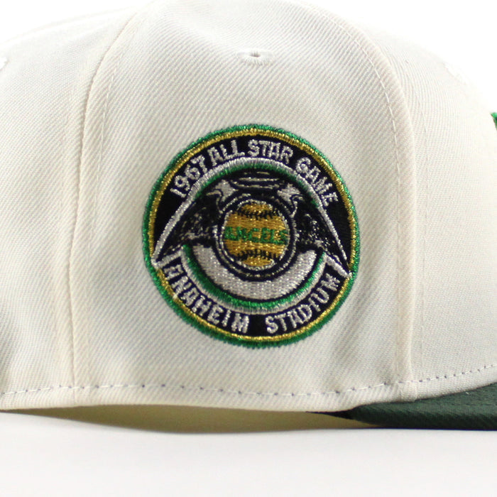 Anaheim Angels 1967 All Star Game New Era 59Fifty Fitted Hat (Chrome White Pine Green Gray Under Brim)