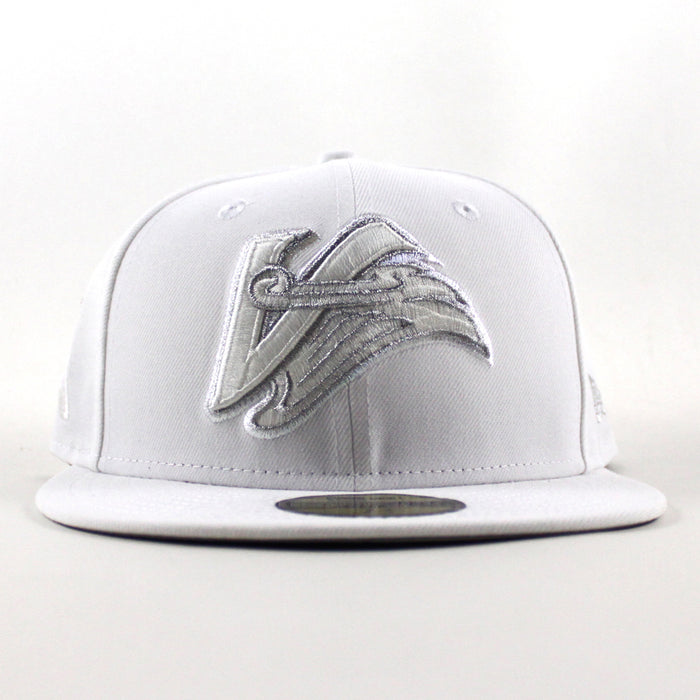 Anaheim Angels Angels Patch New Era 59Fifty Fitted Hat (Optic White Gray Under Brim)