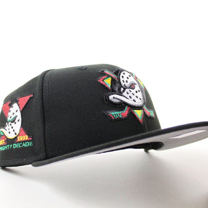 Anaheim Ducks 1993 All Star Game New Era 59Fifty Fitted Hat (Black Gray Under brim)