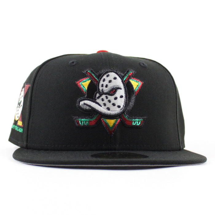 Anaheim Ducks 1993 All Star Game New Era 59Fifty Fitted Hat (Black Gray Under brim)