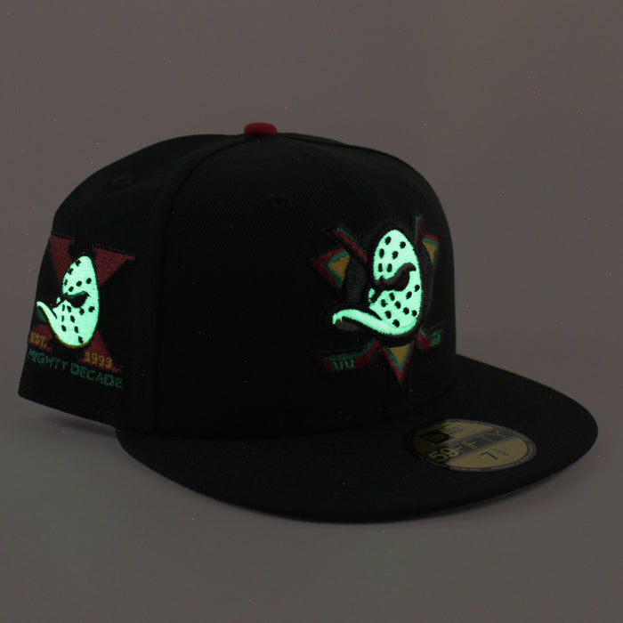 Anaheim Ducks 1993 All Star Game New Era 59Fifty Fitted Hat (Black Gray Under brim)