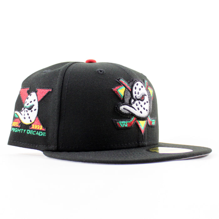 Anaheim Ducks 1993 All Star Game New Era 59Fifty Fitted Hat (Black Gray Under brim)