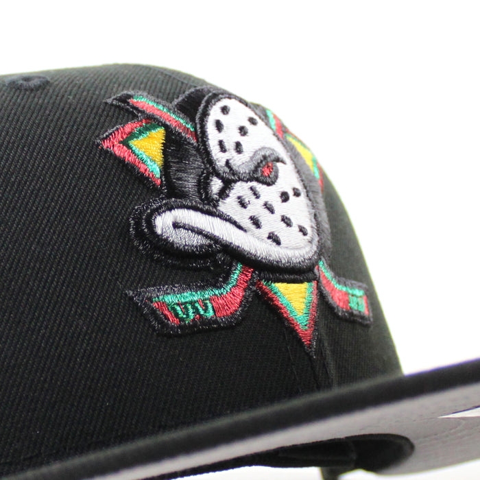 Anaheim Ducks 1993 All Star Game New Era 59Fifty Fitted Hat (Black Gray Under brim)