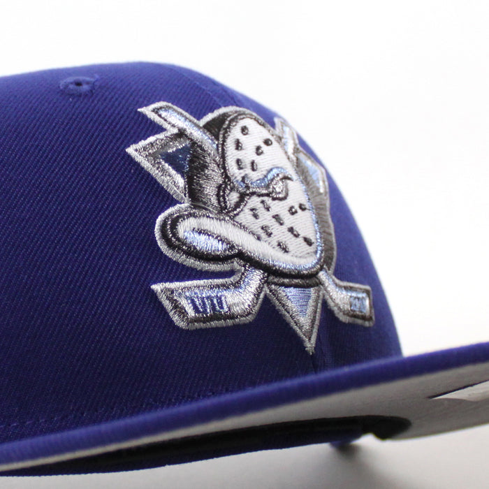 Anaheim Ducks A Mighty Decade New Era 59Fifty Fitted Hat (Royal Blue Gray Under brim)