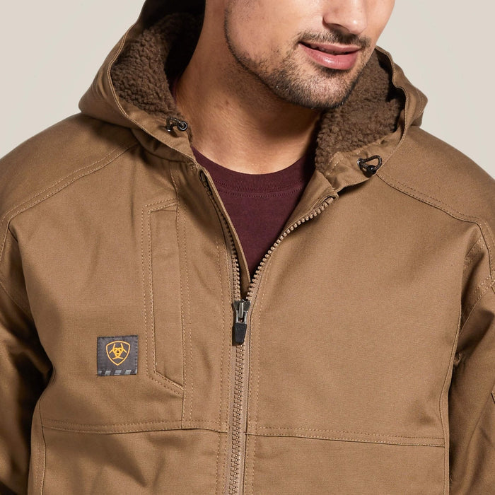 Ariat Men's DuraCanvas Sherpa Lined Hooded Jacket Jackets & Coats Ariat