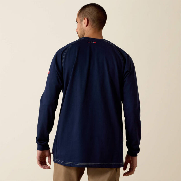 Ariat Men's Flame Resistant Work Crew Long Sleeve T-Shirt Long Sleeve T-Shirts Ariat