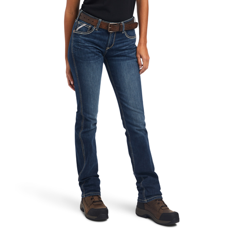 Ariat Women's Rebar Riveter Straight Jean Pants Ariat Atlanta 16W Reg