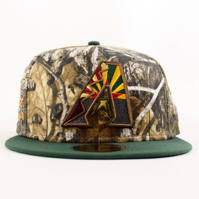 Arizona Diamondbacks 10TH ANNIVERSARY New Era 59Fifty Fitted Hat (Real Tree Camo Cilantro Green Green Under Brim)
