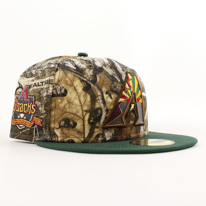 Arizona Diamondbacks 10TH ANNIVERSARY New Era 59Fifty Fitted Hat (Real Tree Camo Cilantro Green Green Under Brim)