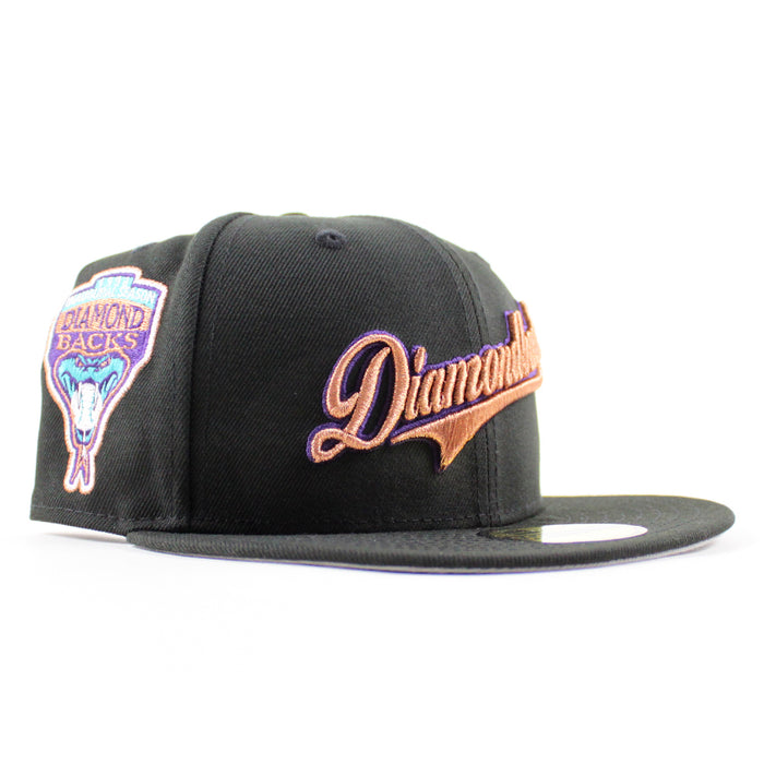 Arizona Diamondbacks 1998 Inaugural Season New Era 59Fifty Fitted Hat (BLACK Gray Under Brim)