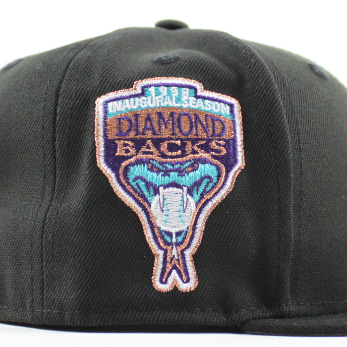 Arizona Diamondbacks 1998 Inaugural Season New Era 59Fifty Fitted Hat (BLACK Gray Under Brim)