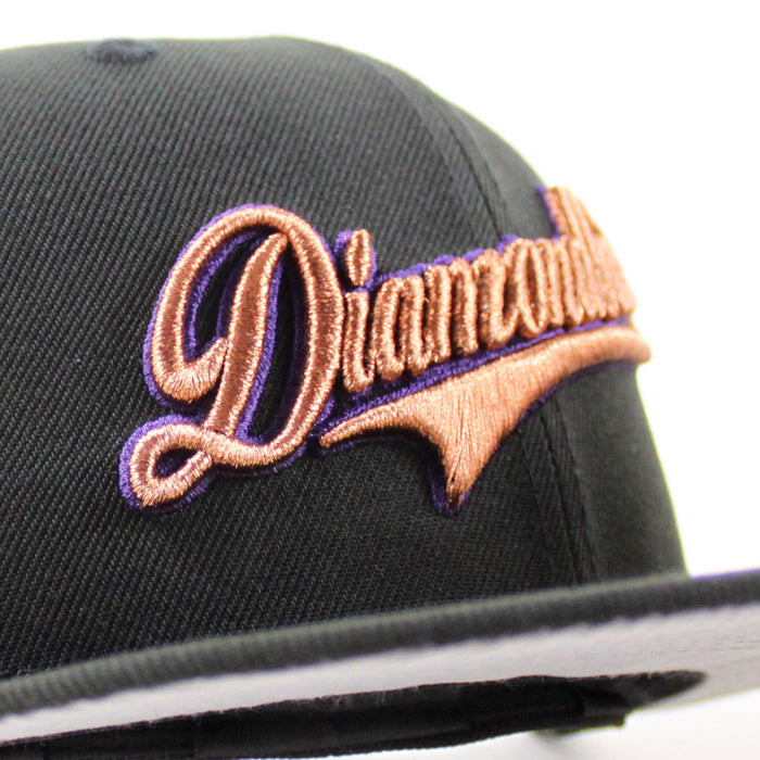 Arizona Diamondbacks 1998 Inaugural Season New Era 59Fifty Fitted Hat (BLACK Gray Under Brim)