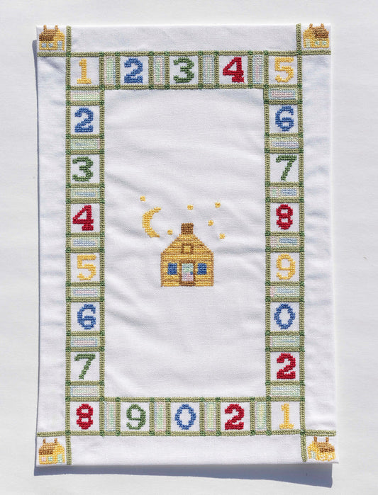 Artisan Janet Patacca Handmade Rug 1,2,3 Large Green Border