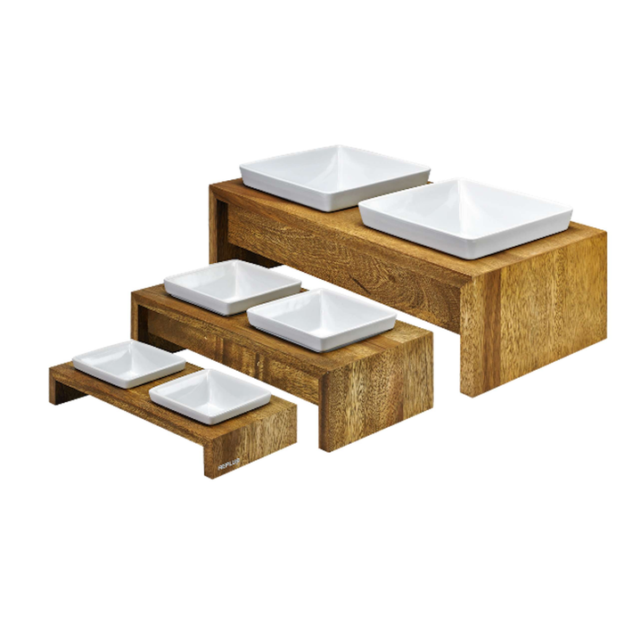 DOG-BOWL-BAMBOO-ARTISAN-DOUBLE-FEEDER-ALL-SIZES